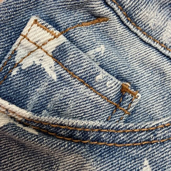 Women’s Mossimo Supply Co. Patriotic High Rise Distressed Jean Shorts. Sz 4/27 - Picture 6 of 11